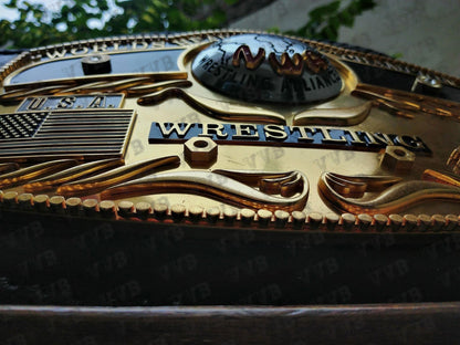 NWA Domed Globe Heavyweight 3D CNC Wrestling Championship Replica Belt for collectors and fans