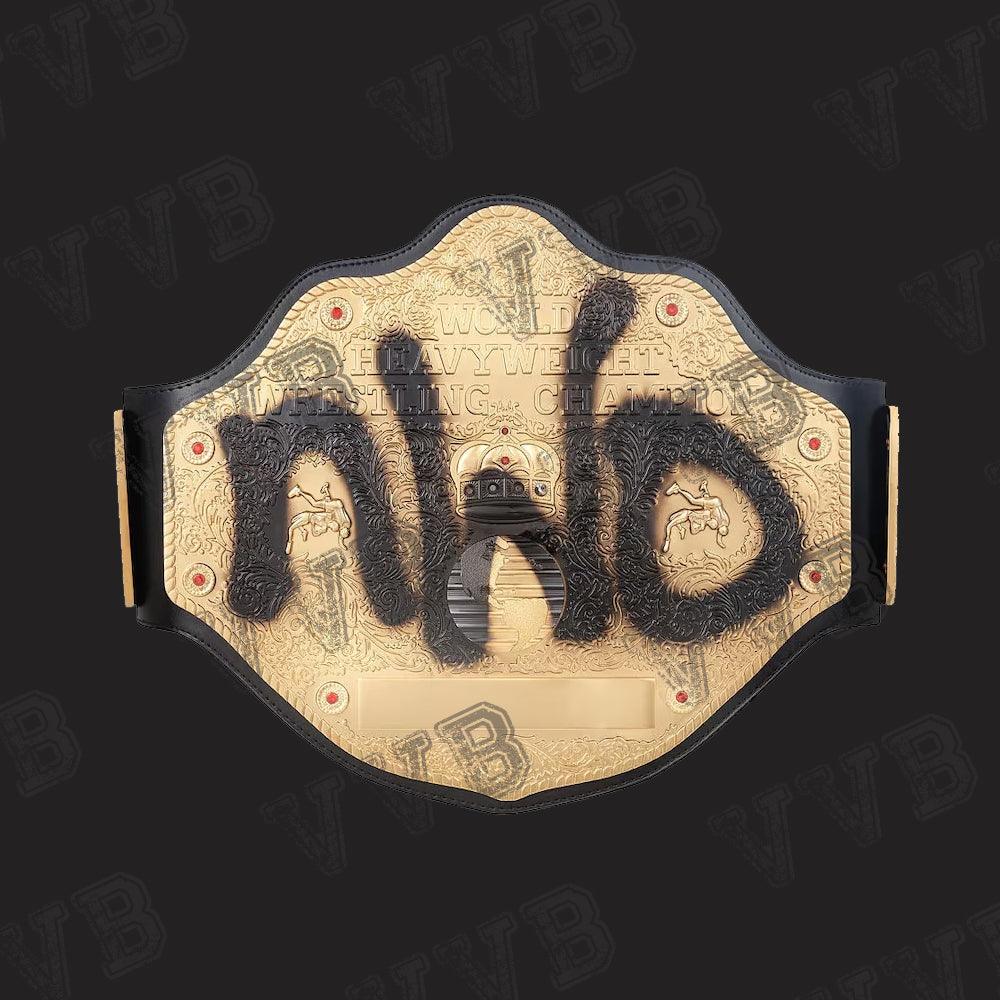 NWO Spray Paint WCW Championship Replica Belt – 4MM Brass Title