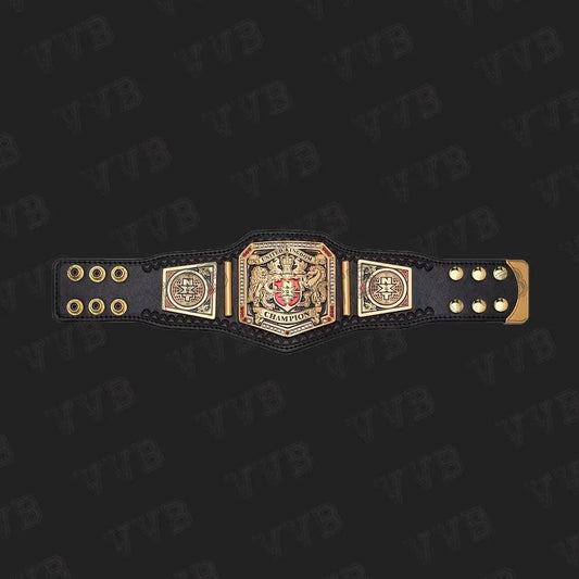NXT UK Championship Mini Replica Title Belt – 2MM Brass Plates
