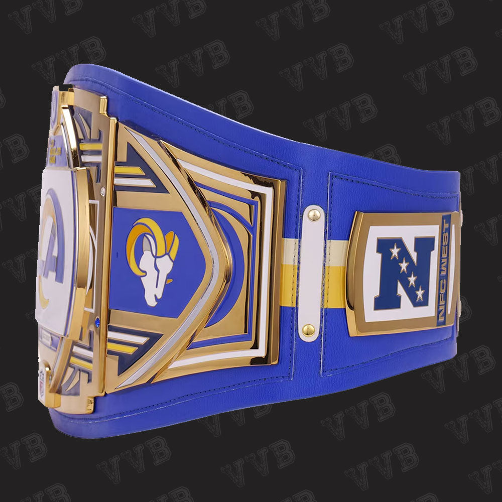 Los Angeles Rams WWE Legacy Championship Belt Replica – 2MM Brass | NFL Special Edition Wrestling Title