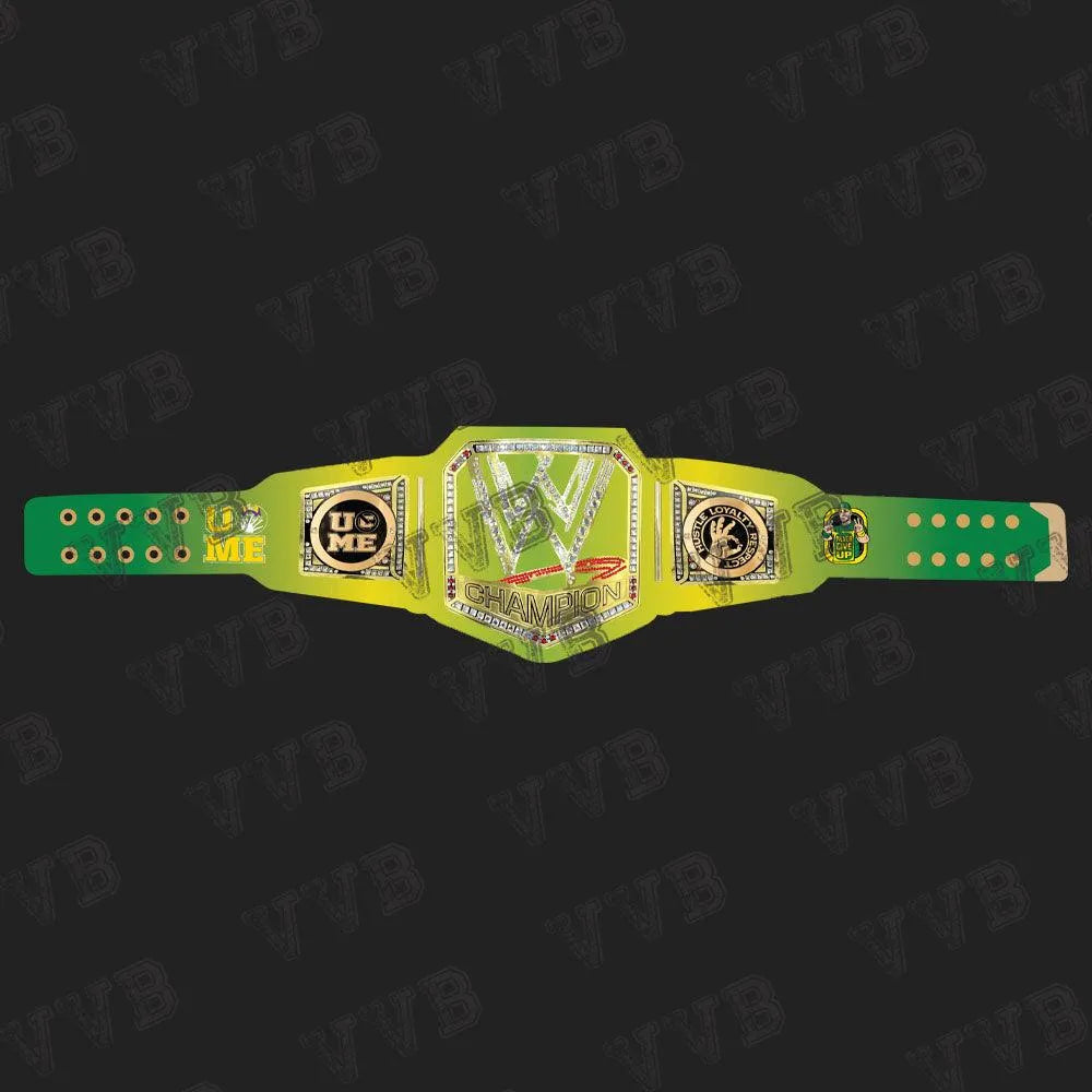 Custom John Cena Universal World Heavyweight Championship Replica Title Belt – Professional Wrestling Collectible