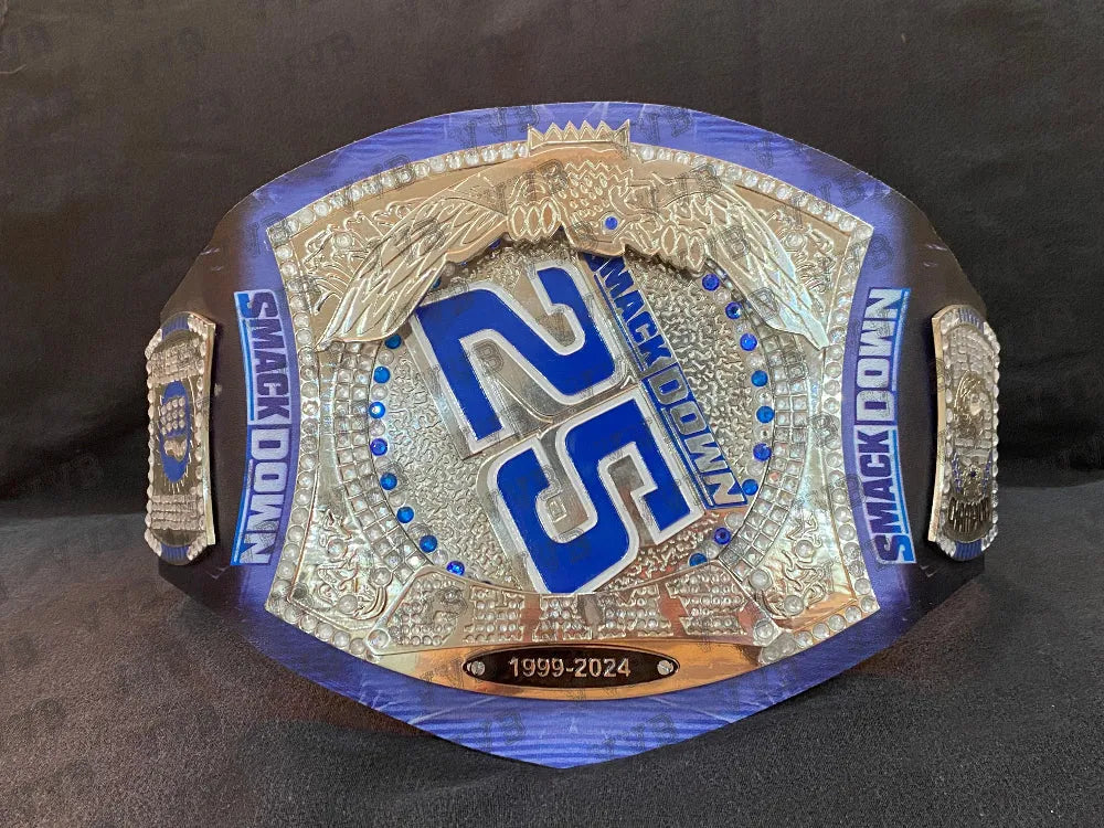SmackDown 25 Years limited edition spinner title belt