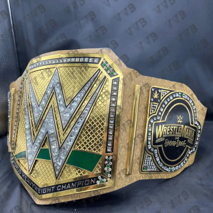Snoop Dogg Universal & The Rock Final Boss Signature WWE Replica Belts - Pack of 2 Custom Wrestling Collectibles
