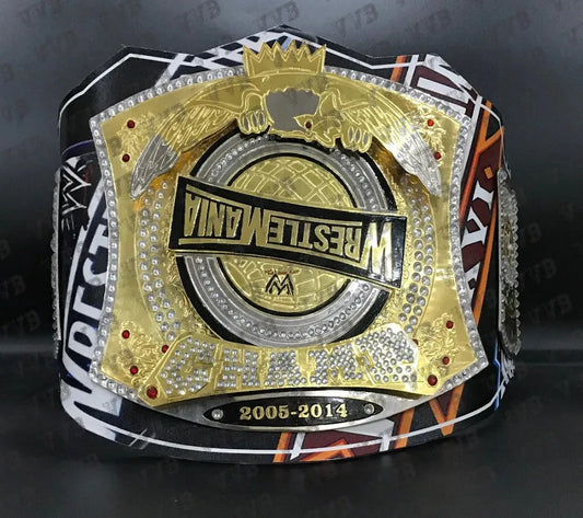 New WrestleMania 40 Spinner Leather Wrestling Belt
