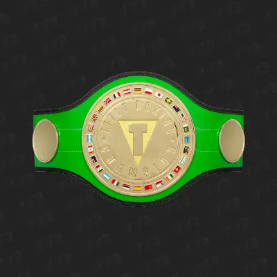 TITLE Boxing World Boxing Champion Title Belt – Green Strap Edition