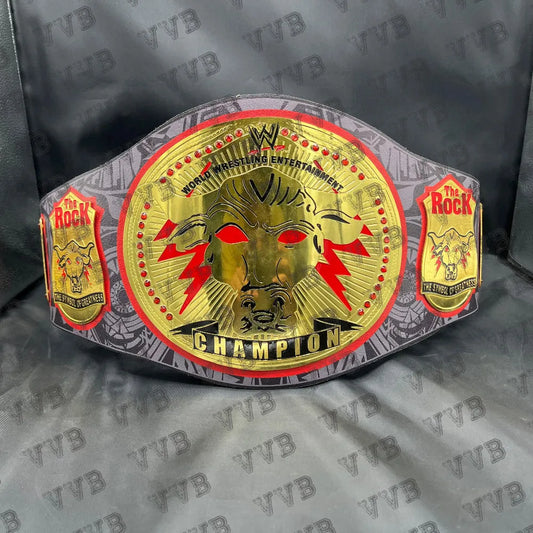 Custom The Rock Brahma Bull World Heavyweight Wrestling Championship Belt Replica