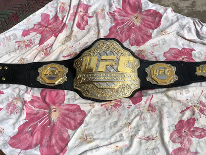 Triple stacked CNC made UFC championship plates
