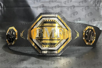 UFC BMF Championship Replica Belt – 4MM Brass, Leather, Adult Size