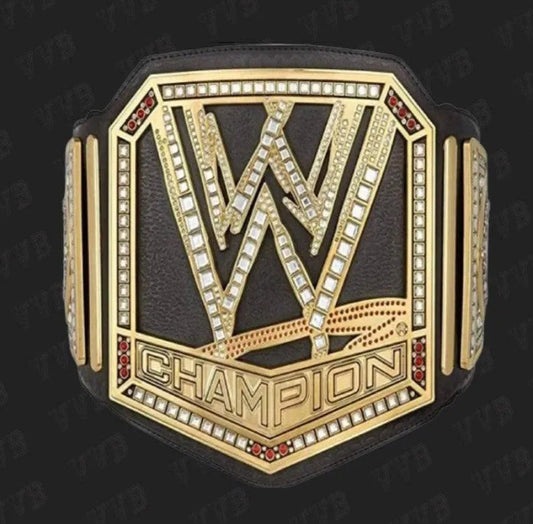 WWE Authentic Wear Commemorative Championship Belt with Removable Side Plates