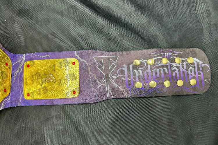 WWE Big Gold Undertaker Championship Belt – Replica Wrestling Title for Collectors & Fans
