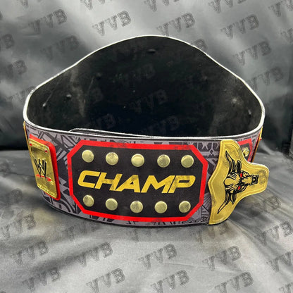 Custom The Rock “Brahma Bull” World Heavyweight Championship Belt – Replica Wrestling Title for Collectors & Fans