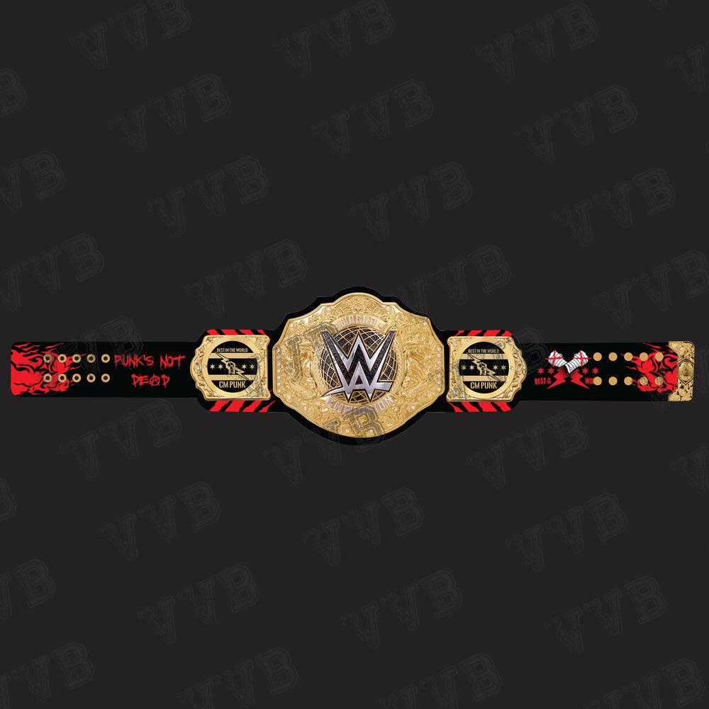 WWE Custom CM Punk World Heavyweight Championship Wrestling Belt Replica 6MM Brass