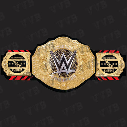 WWE Custom CM Punk World Heavyweight Championship Wrestling Belt Replica 6MM Brass