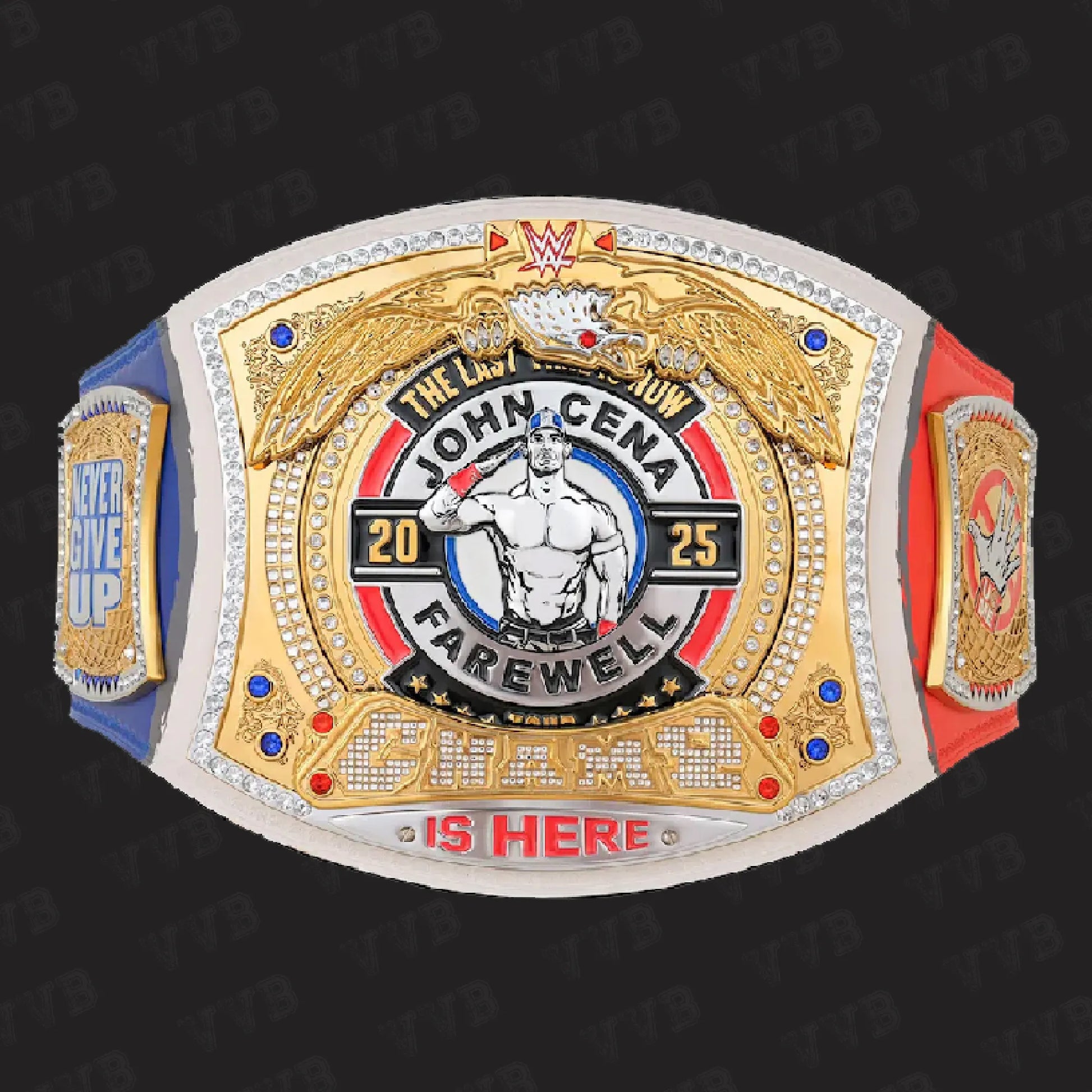 WWE John Cena Farewell 2025 Paris spinner championship replica belt