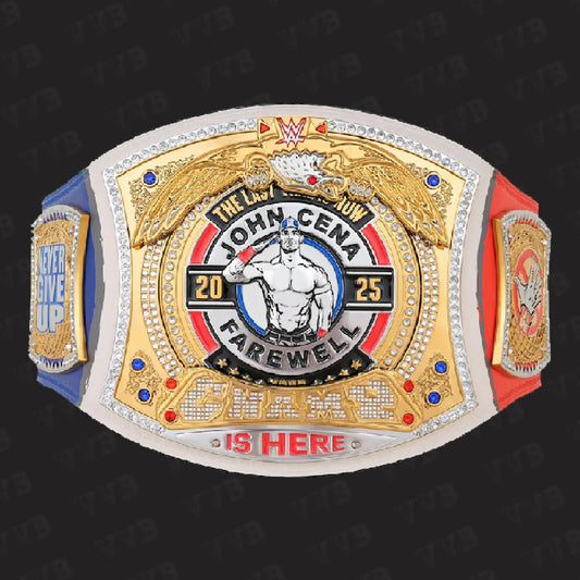 WWE John Cena Farewell 2025 Paris spinner championship replica belt