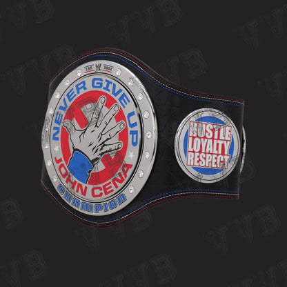 WWE John Cena Legacy Championship 2mm Spinner Leather Belt – Adult Size Wrestling Replica
