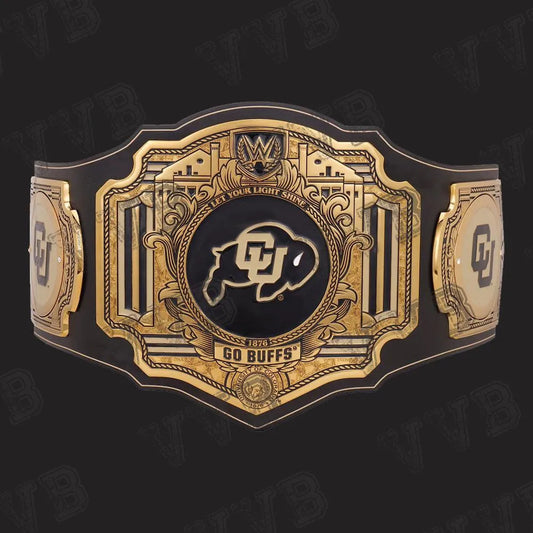 WWE Legacy Colorado Buffaloes 4mm Brass Title Belt
