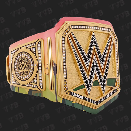 WWE Money In The Bank 2025 Los Angeles Replica Belt with Black Strap