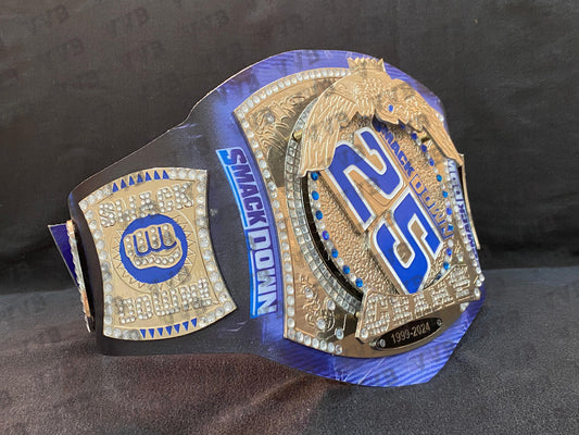 SmackDown 25 Years Limited Edition Spinner Title Belt 2mm Brass Victory Vault Belts