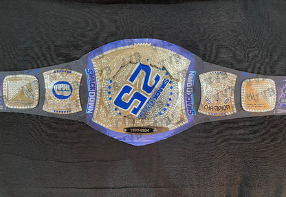 SmackDown 25 Years Limited Edition Spinner Title Belt 2mm Brass Victory Vault Belts