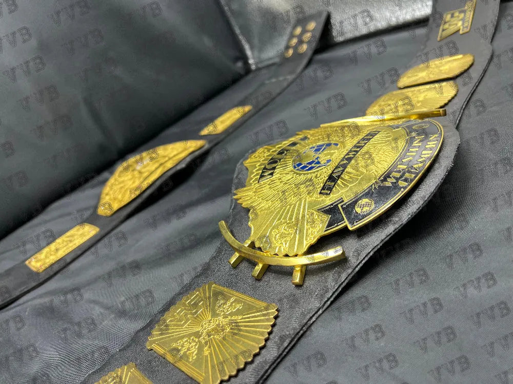 Winged Eagle & Big Gold Wrestling Championship Kids Belt Replica – 2mm Brass Collectible