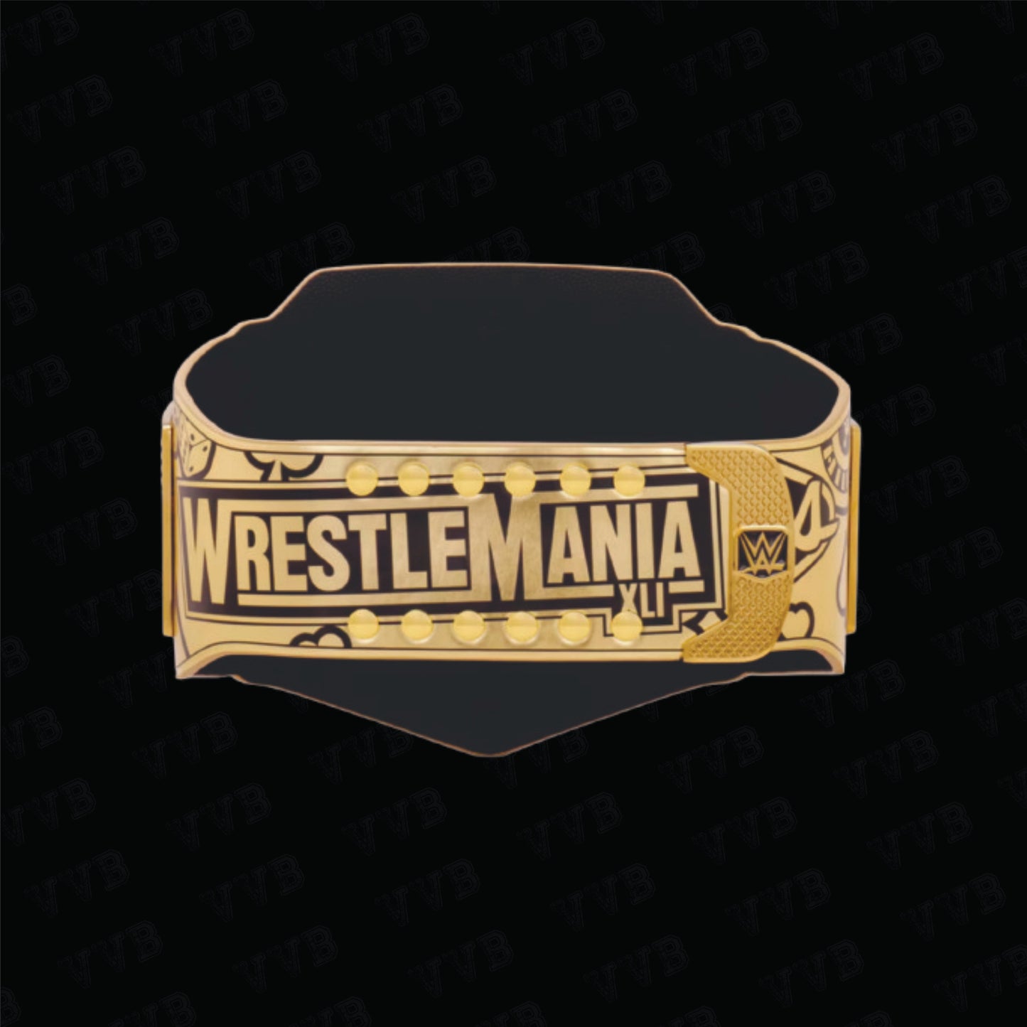 WrestleMania 41 Golden Championship Title Belt 6MM Diecast Adult Victory Vault Belts