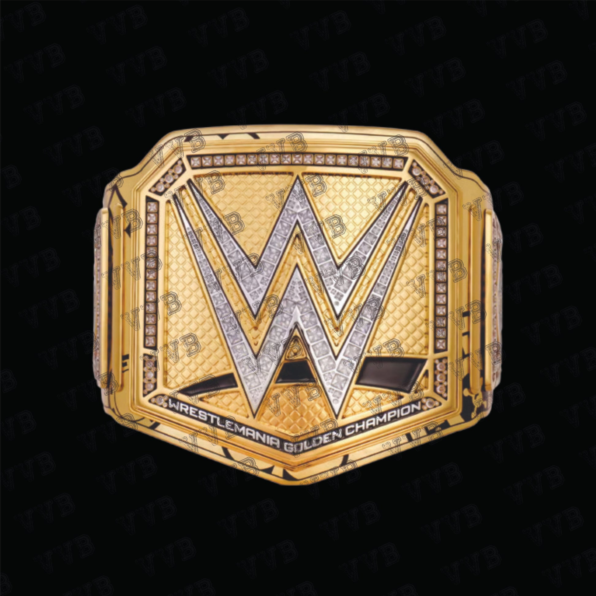 WrestleMania 41 Golden Championship Title Belt 6MM Diecast Adult Victory Vault Belts