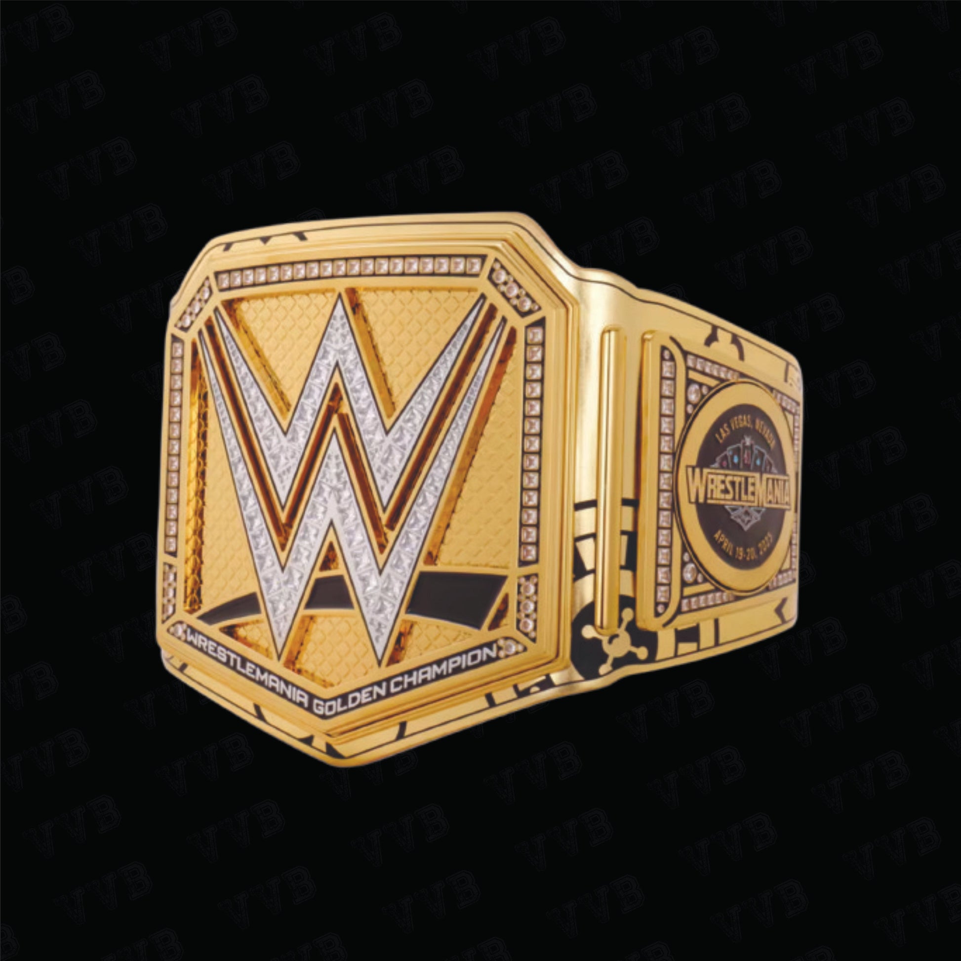 WrestleMania 41 Golden Championship Title Belt 6MM Diecast Adult Victory Vault Belts