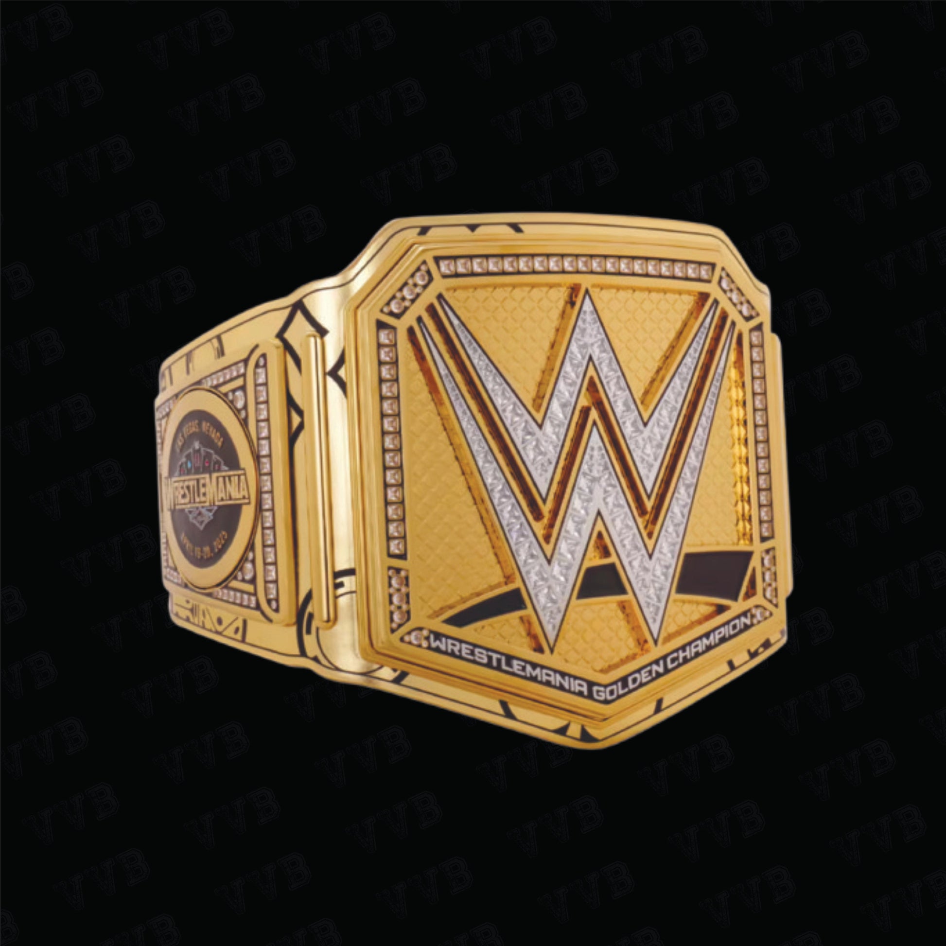 WrestleMania 41 Golden Championship Title Belt 6MM Diecast Adult Victory Vault Belts