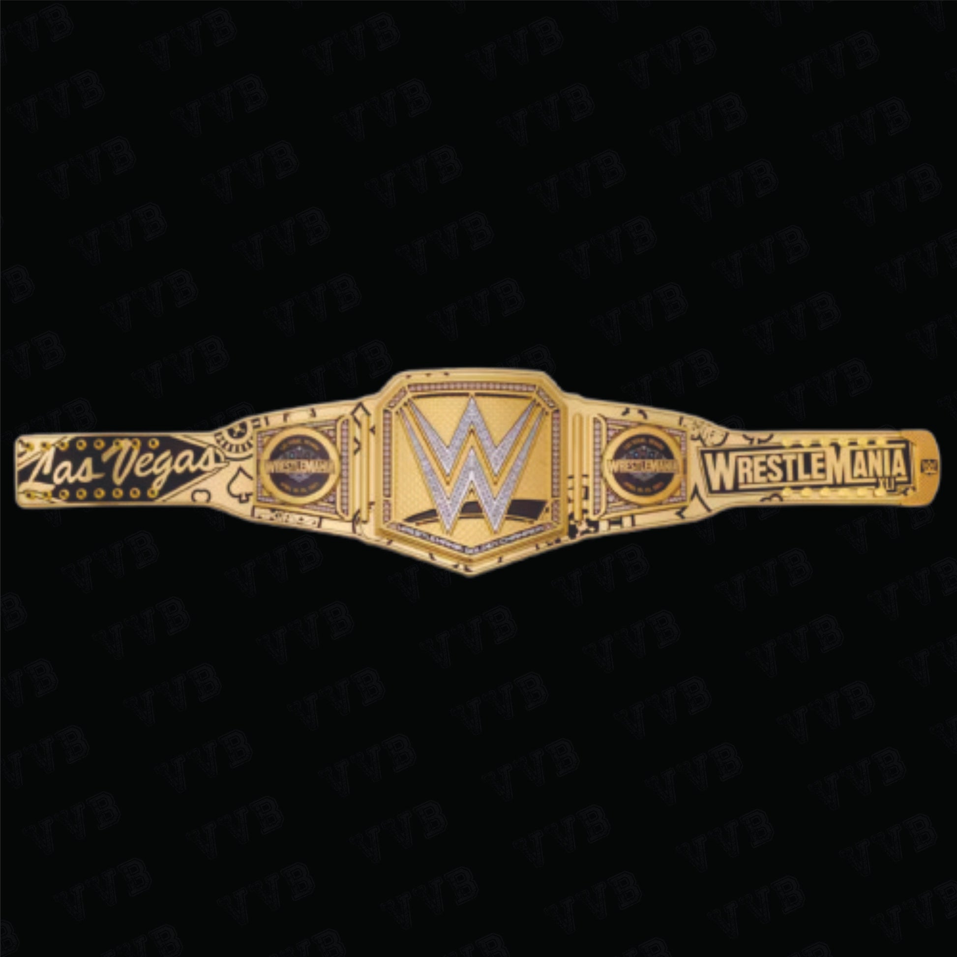 WrestleMania 41 Golden Championship Title Belt 6MM Diecast Adult Victory Vault Belts