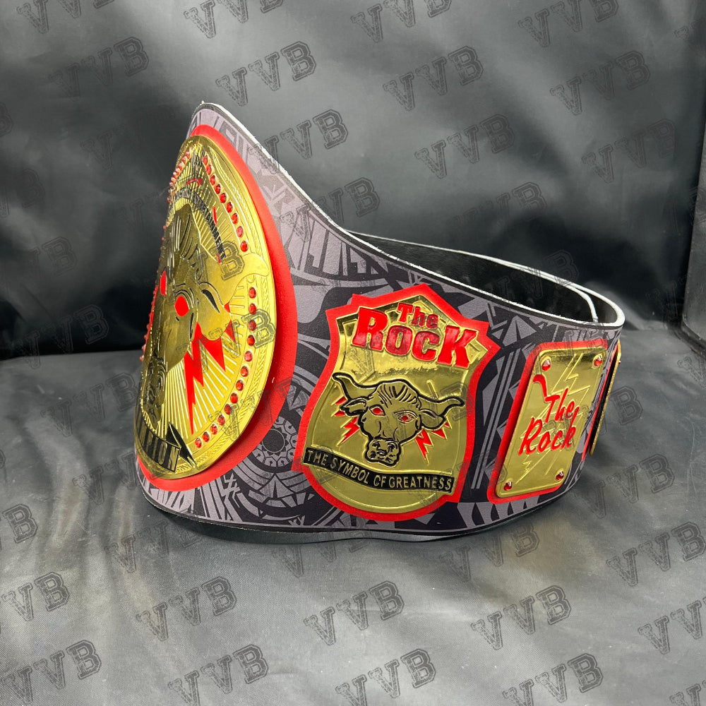 custom Rock wrestling belt