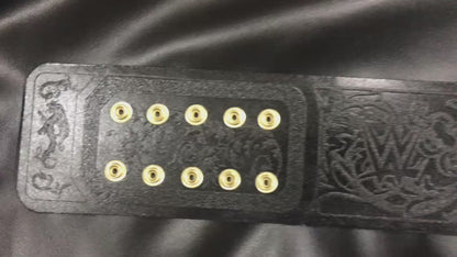 New World Tag Team Wrestling Championship Leather Belt – 10mm Diecast Brass | Adult Size