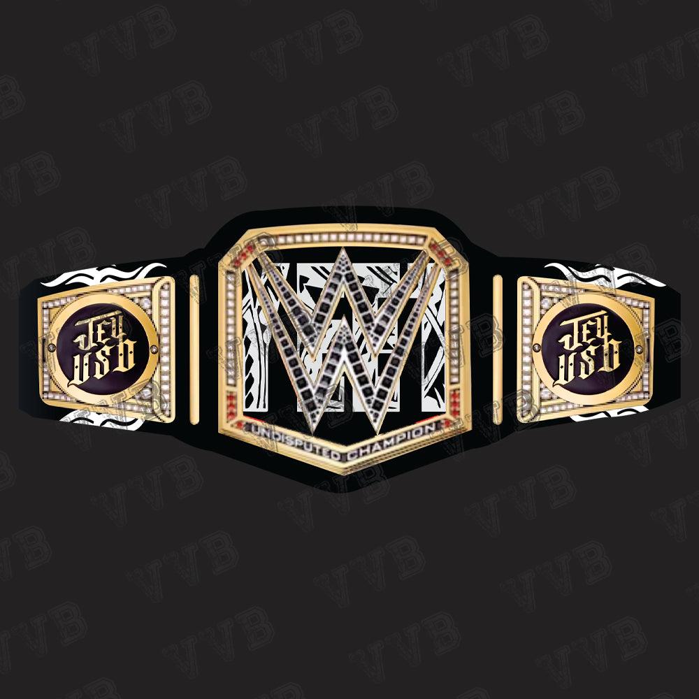 WWE Custom Jey Uso’s YEET Undisputed Championship Belt – 6MM Diecast Brass for Adults
