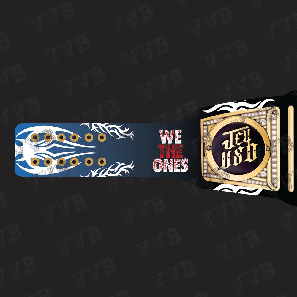 WWE Custom Jey Uso’s YEET Undisputed Championship Belt – 6MM Diecast Brass for Adults