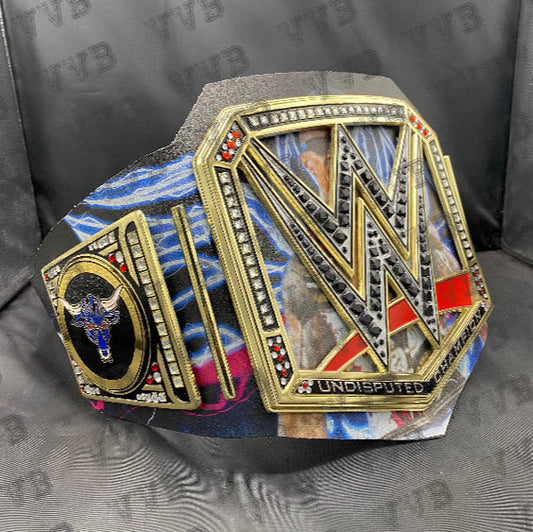 Custom The Rock Final Boss Signature Series Championship Belt Replica showcasing detailed craftsmanship and premium materials.