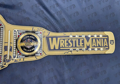WrestleMania 41 Golden Championship Belt Replica