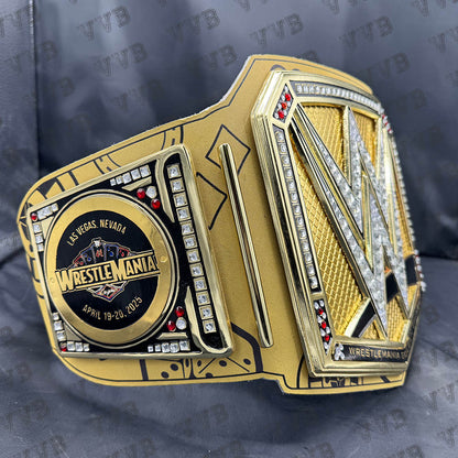 WrestleMania 41 Golden Championship Belt Replica