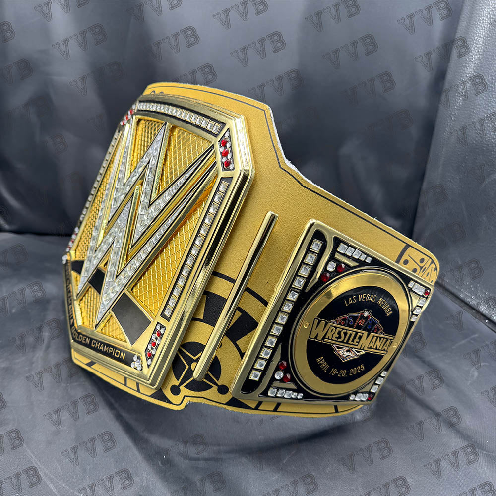 WrestleMania 41 Golden Championship Belt Replica