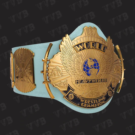 WWE Winged Eagle Replica Title Belt in Light Blue Strap